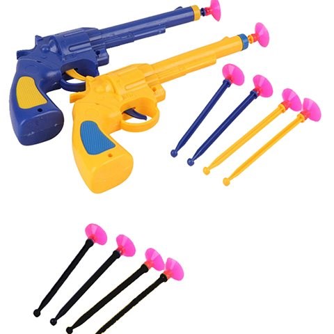 小型小枪4打靶软式塑胶儿童射子弹飞标单发飞弹男童玩具成软弹吸