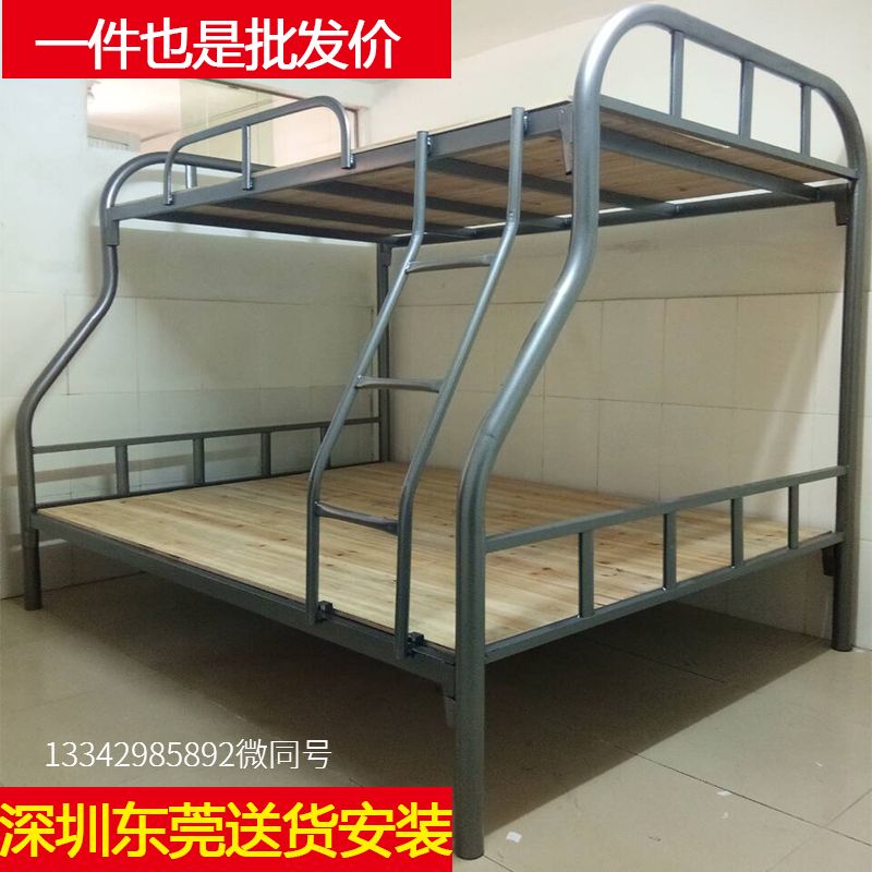 上下铺铁床双层铁架床成人高低床子母床学生宿舍铁艺钢架床单人床
