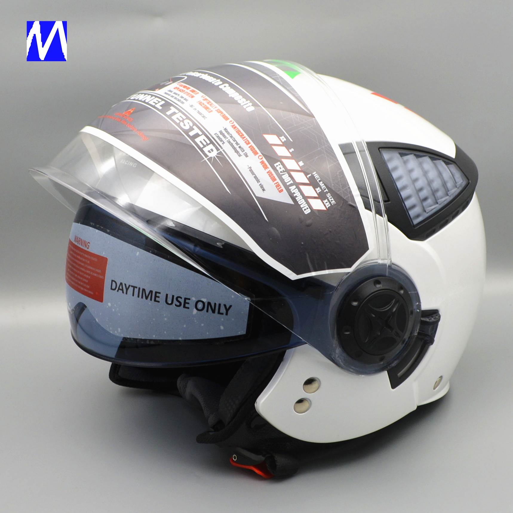 benelli racing摩托车头盔男半覆式半夏盔四季踏板巡航头盔