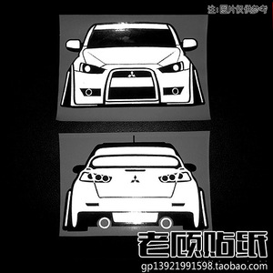 hellaflush翼神evo span class=h>三菱/span>低趴贴纸恐高症iacro