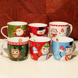 christmas creative ceramic coffee mug glass cup party