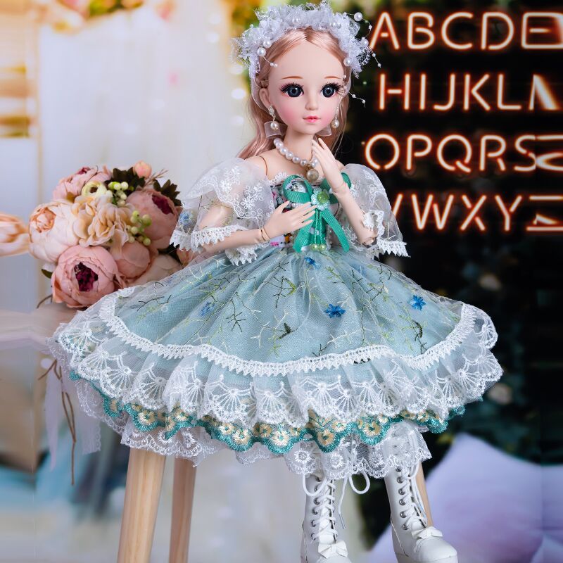 60厘米超大换装仿真关节非芭比洋娃娃bjd女孩公主玩具SD60CM单个