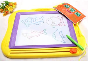 宝宝幼儿儿童画 span class=h>画板 /span>磁性涂鸦彩色超大写字板1-3