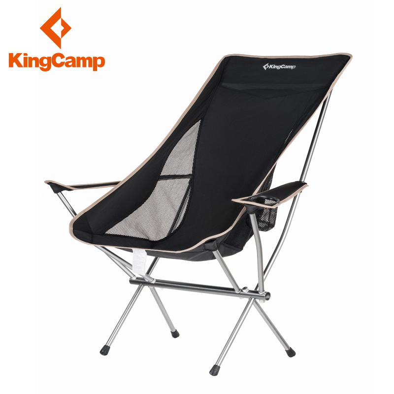 KingCamp康尔高靠背铝合金超轻折叠椅多功能扶手椅