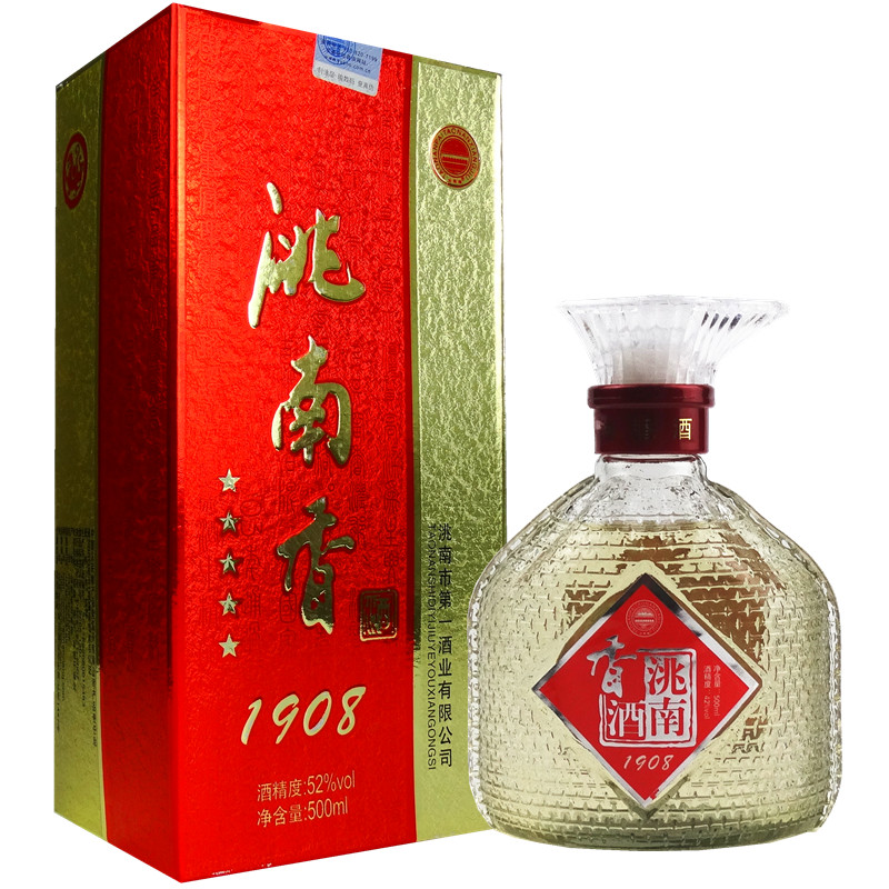 洮南香白酒1908五星麻瓶浓香型52度500毫升1瓶价格纯东北吉林地产