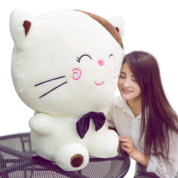 猫咪公仔萌萌可爱日本小猫咪毛绒玩具抱枕大脸猫儿童布娃娃玩偶