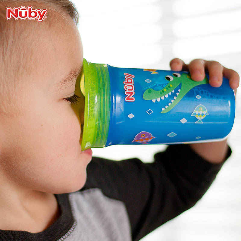 Nuby努比 360度啜吸魔术杯 宝宝喝水杯儿童防摔学饮杯 10411