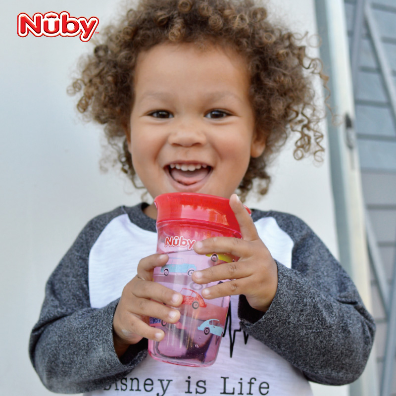 Nuby努比 美国Tritan 360魔术杯防漏宝宝吸管杯学饮杯儿童喝水杯