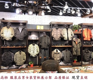 男装落地服装店衣架展示架图片