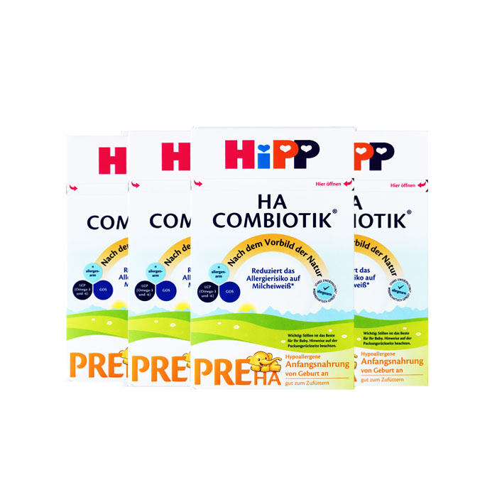 德国直邮喜宝HIPP低敏免敏适度水解益生菌奶粉HA系列pre段0-6个月