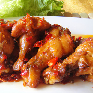 秘制火爆麻辣小鸡腿香辣翅根私房菜现做好吃爽口云南特产风味