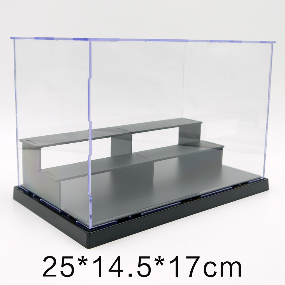 透明亚克力塑料手办展示盒 公仔模型防尘罩陈列盒 三层摆设收藏盒