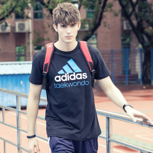 Adidas阿迪达斯短袖男2017新款速干透气运动休闲T恤运动服短袖男