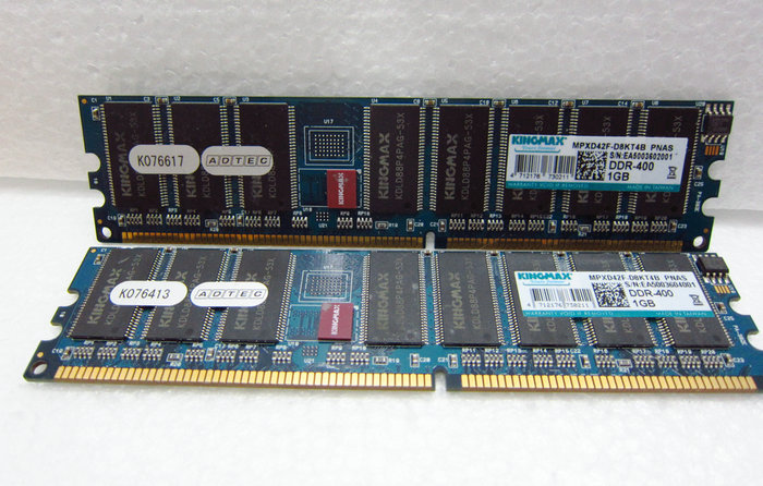 胜创 kingmax PC3200 DDR400 DDR 1G 台式机内存 184pin