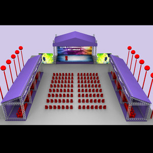 舞台舞美3d效果图设计周年晚会演出庆典设计开业奠基走秀设计