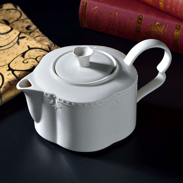 西洋咖啡壶 纯色陶瓷咖啡壶 西式宫廷茶壶 咖啡壶 比利时咖啡壶