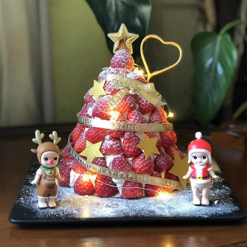 欧贝抖音网红ins新鲜草莓塔定制新年生日蛋糕上海苏州同城配送