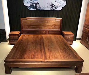 新中式红木床图片