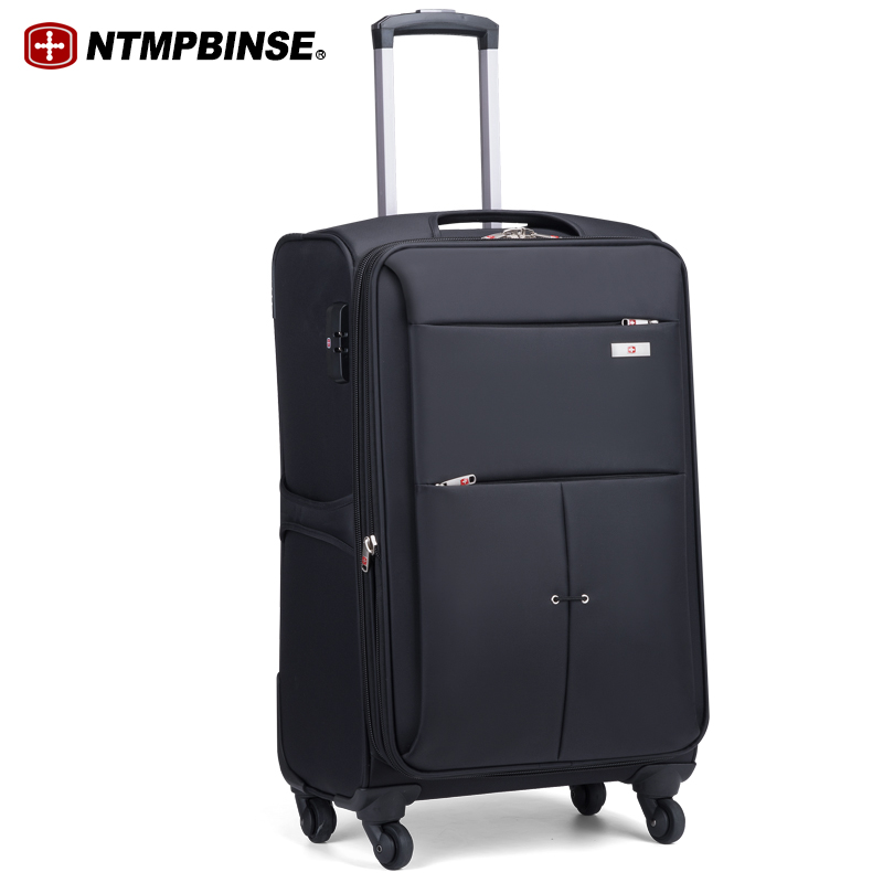 NTMPBINSE瑞士军刀拉杆箱万向轮布箱男女旅行箱牛津布密码行李箱