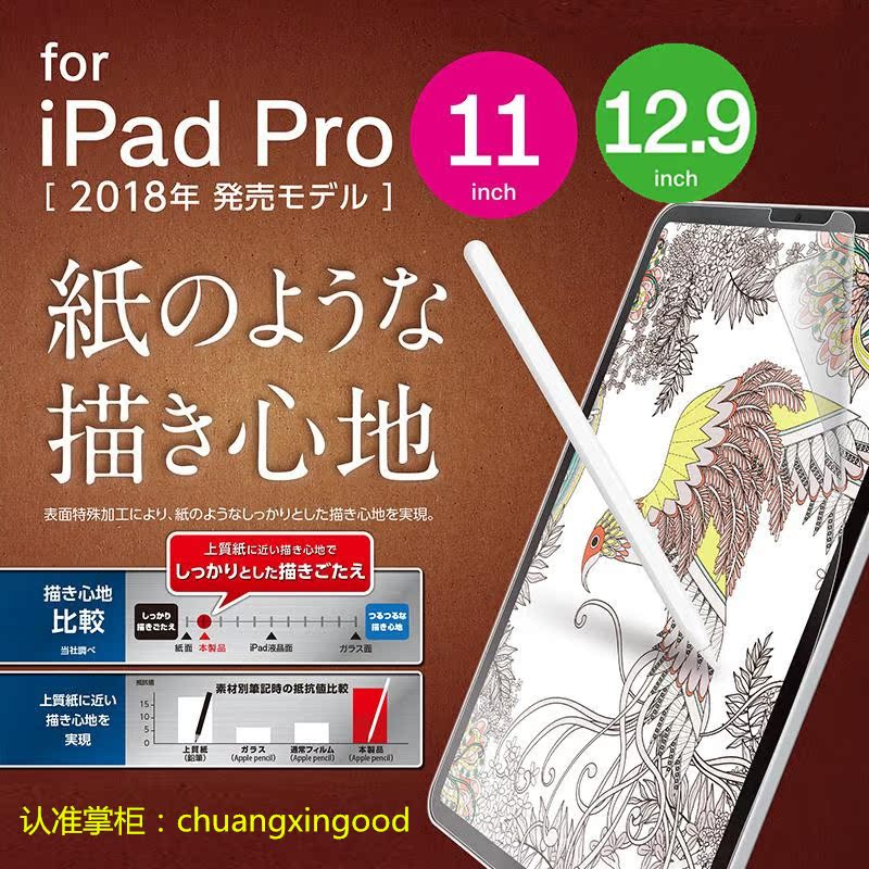 日本ELECOM类纸膜新款iPadPro11纸感膜12.9平板写字绘画膜19款Air