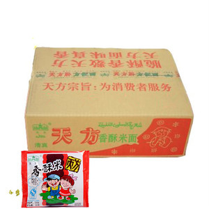 class=h>天方/span>香酥米整箱30g*120包 干吃面 方便面 原厂包装箱