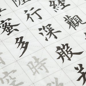 中楷宣纸楷毛笔字帖入门成人初学者楷体笔画临摹大楷套装描红本