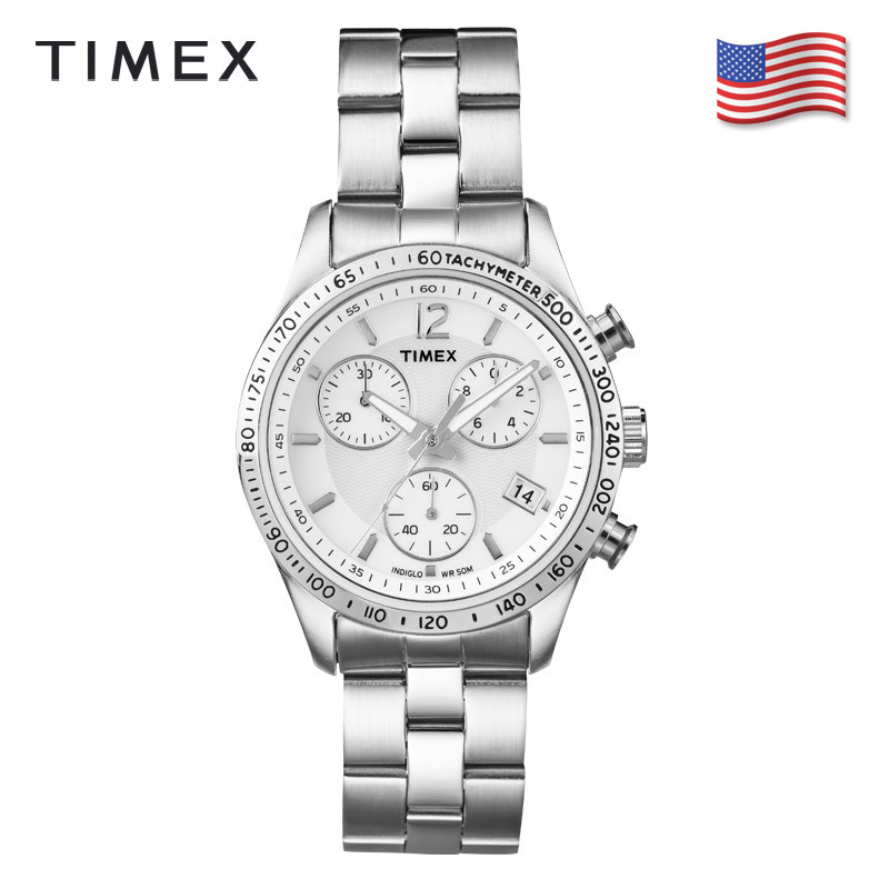美国天美时Timex品牌手表女休闲石英时尚潮流防水轻奢钢带女士表