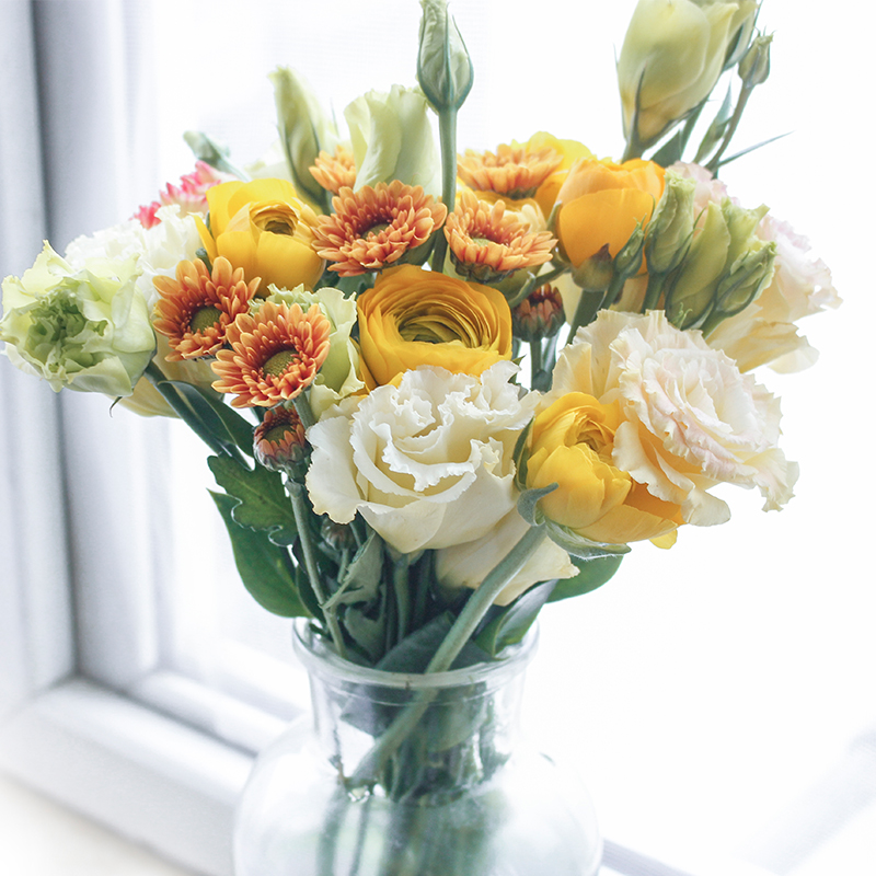 简约混搭周花一周一花鲜花订阅每周包月花一次7-12支花材办公室花