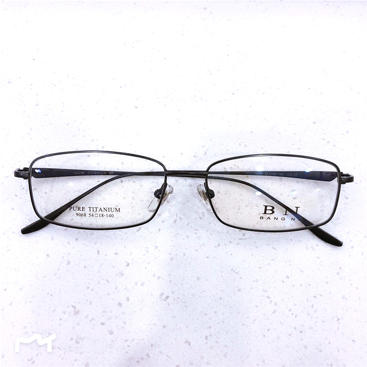 超轻纯钛眼镜全框商务镜架丹阳配镜无脚套高档邦尼BN近视镜架
