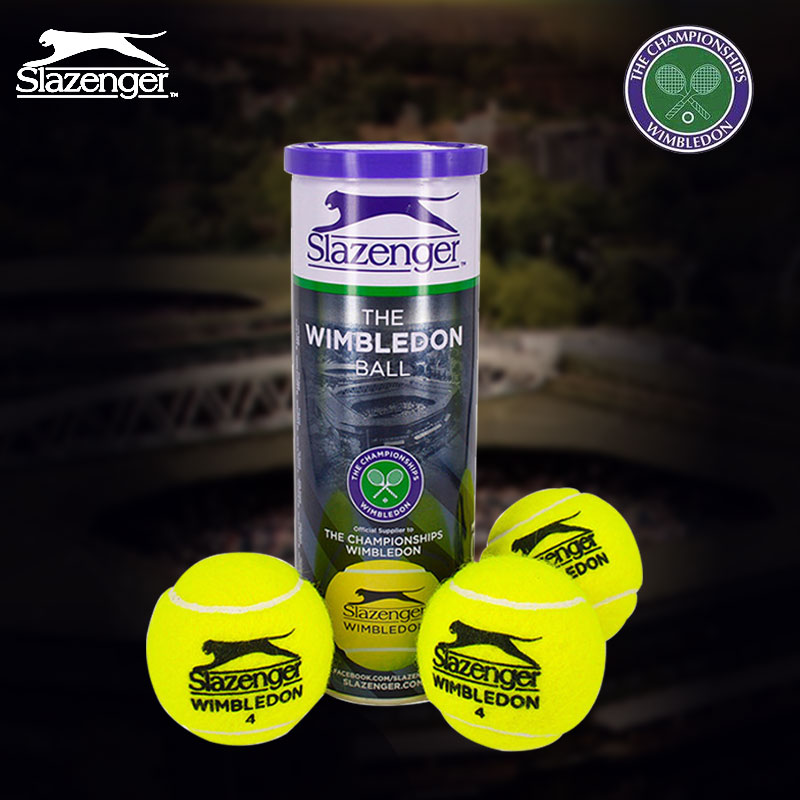 正品Slazenger史莱辛格铁罐比赛训练网球温网施莱辛格单人网球