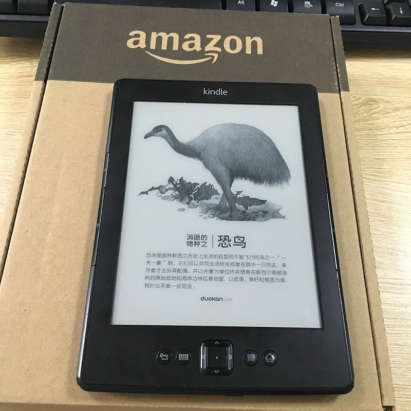 亚马逊Kindle5电纸书6英寸墨水屏k5电子美版PDF电子书小说阅读器