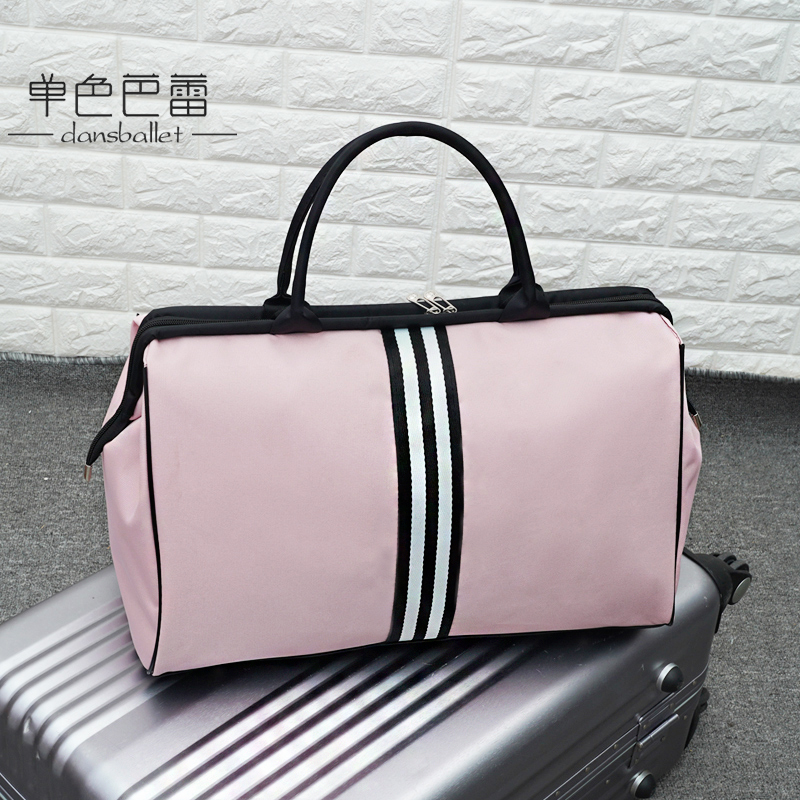 韩版短途旅行包女手提行李包大容量旅行袋轻便行李袋男可折叠旅游