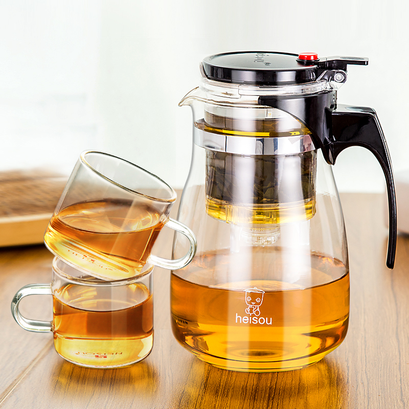 飘逸杯泡茶壶耐热加厚玻璃过滤内胆茶水分离便携家用茶壶茶具套装