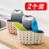 厨房用具水槽沥水储物挂袋置物架水池收纳用品挂篮浴室水龙头挂架