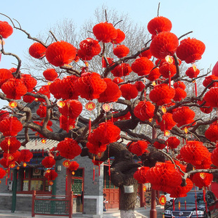 春节装饰品新年小红灯笼手工挂饰室内过年场景布置新春喜庆挂件