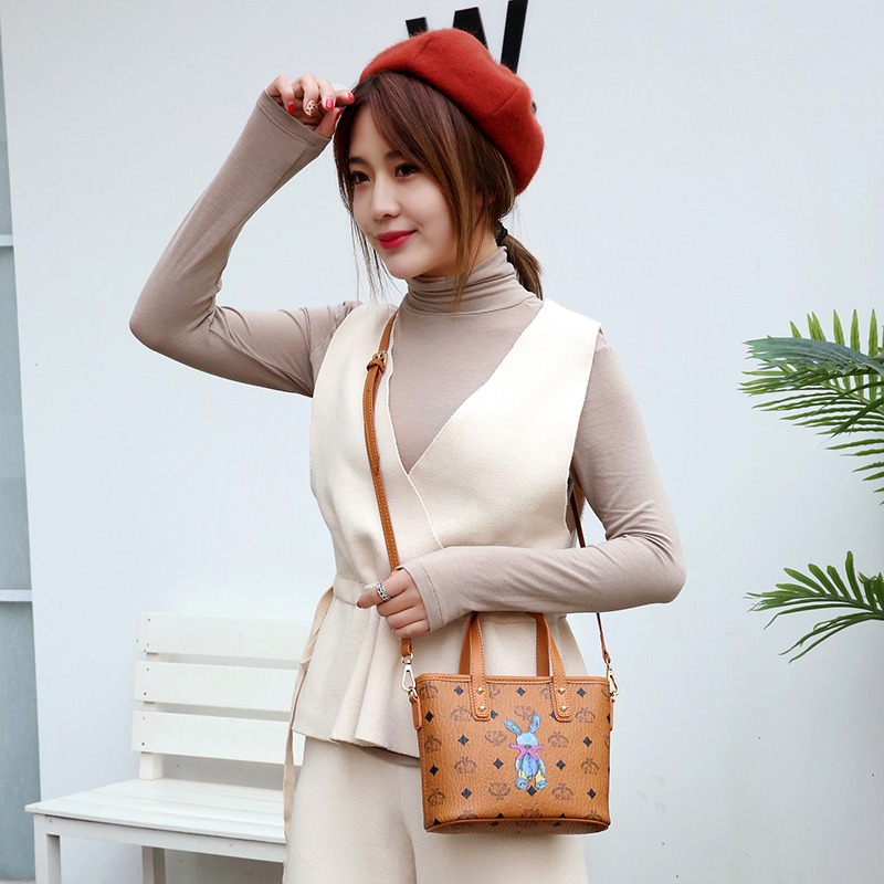 YY-E新款韩版时尚mini3D兔子印花手提单肩斜跨小号购物袋网红同款
