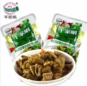 千家峒老坛酸豆角湖南永州特产36g*30包盒装酸豇豆腌菜咸菜下饭菜
