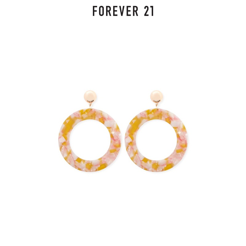 Forever 21玳瑁色圆形耳环