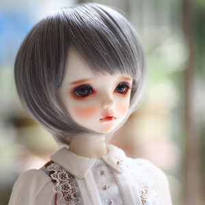 bjd/sd 娃娃 span class=h>假发/span 叔/男 女娃通用 齐刘海银色