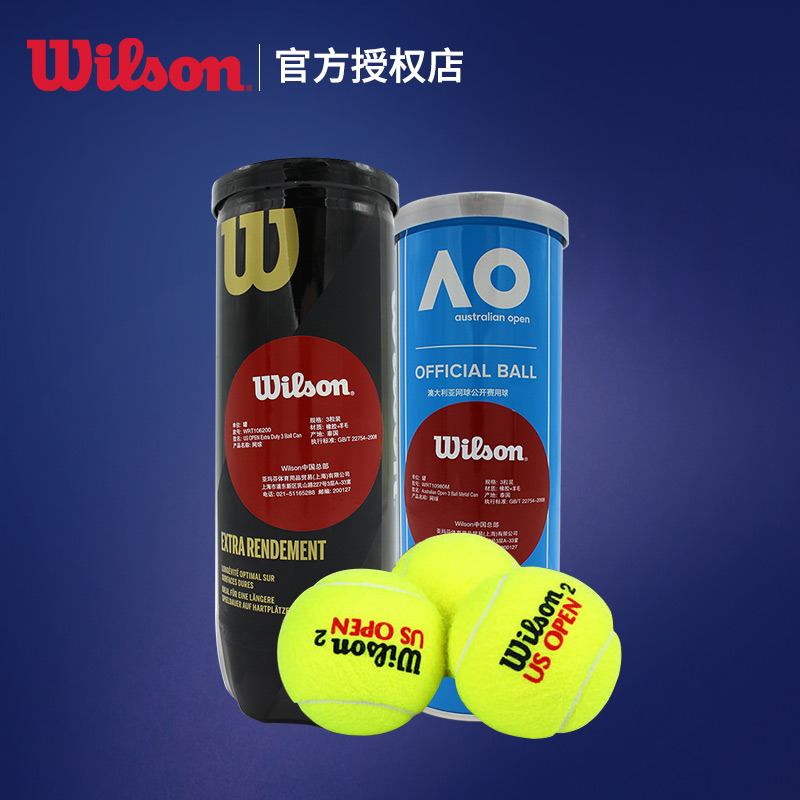 Wilson威尔胜网球 正品练习训练球澳网球威尔逊美网网球