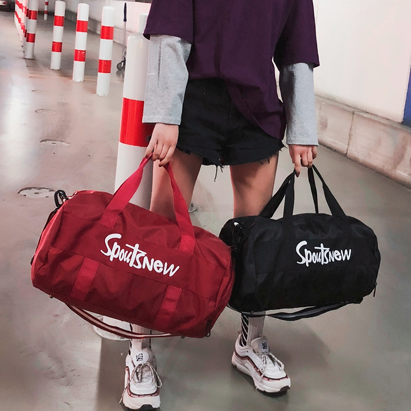 健身包女运动包潮男韩版干湿分离训练包大容量手提网红短途旅行包