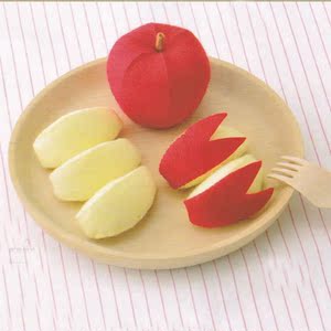 漫布不织布水果 仿真玩具 幼儿园课程 不织布材料包 手工制作苹果