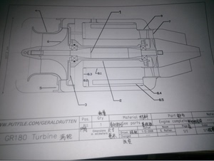 18公斤推力涡喷 微型涡轮喷气发动机图纸中文版2d3d图纸 cnc图纸