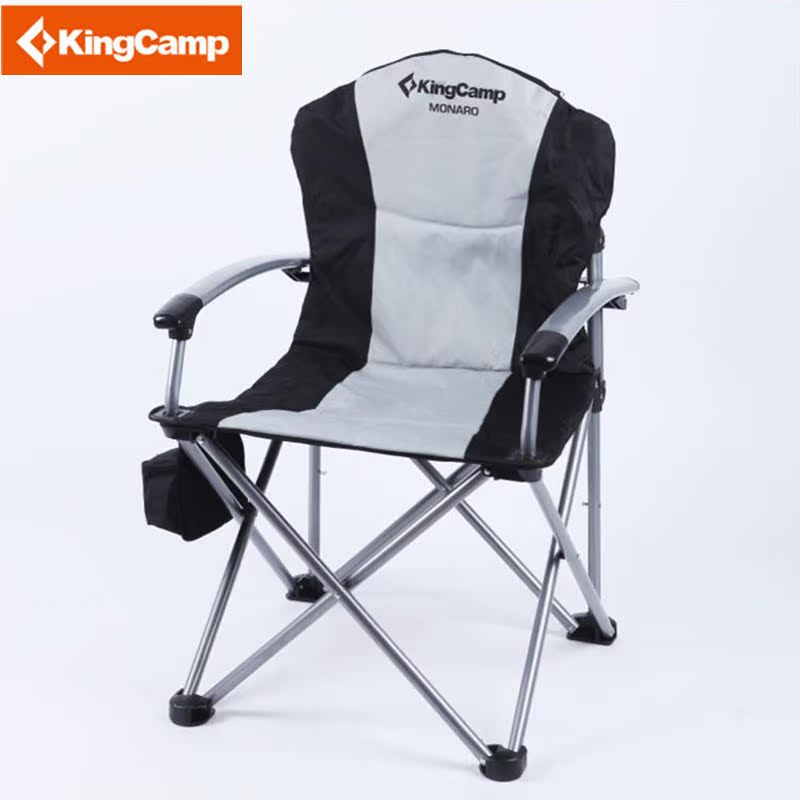 KingCamp椅子 户外 舒适稳定 便携 铁管豪华扶手椅导演椅 KC3887