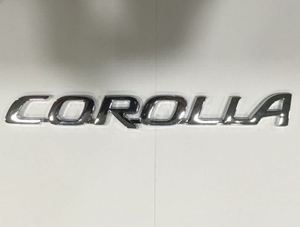 丰田卡罗拉花冠车标corolla 英文字标 后尾箱后备箱字母标车标志$
