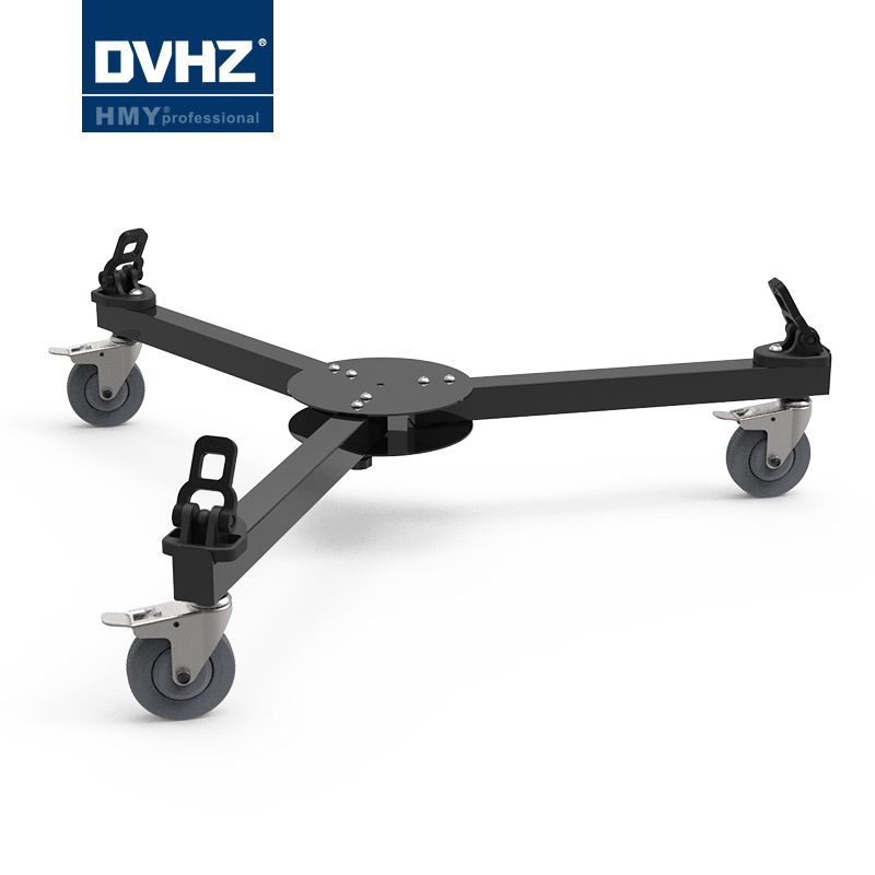 DVHZ 黑蚂蚁摄像机三脚架脚轮 广播级重型 HV12专用移动地轮 9933
