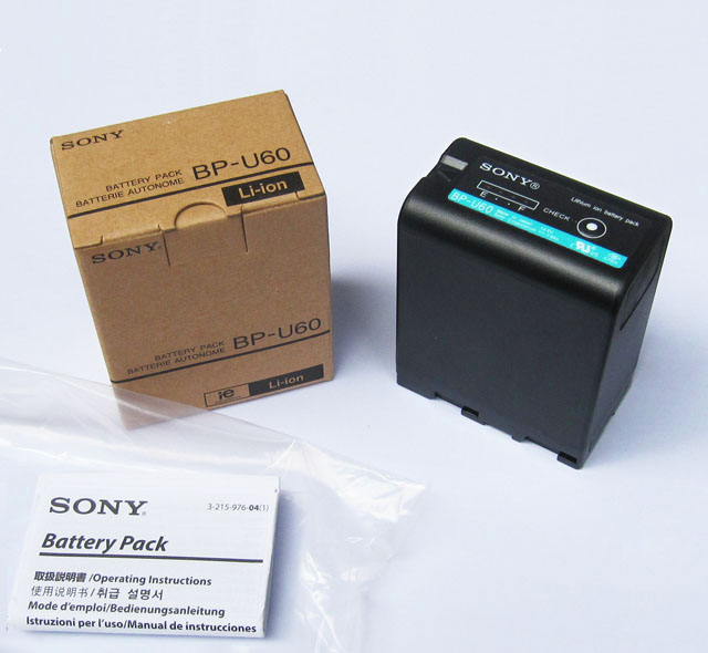 索尼SONY-X280/Z280/Z190/FS5或7/EX1R摄像机BP-U60原装电池新货