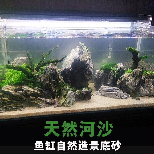 天然河沙鱼缸装饰造景套餐底砂水族三湖水草缸化妆乌龟冬眠细沙子