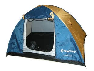 特价铝杆帐篷KingCamp户外露营多用帐篷双人双层防雨三季帐KT3035