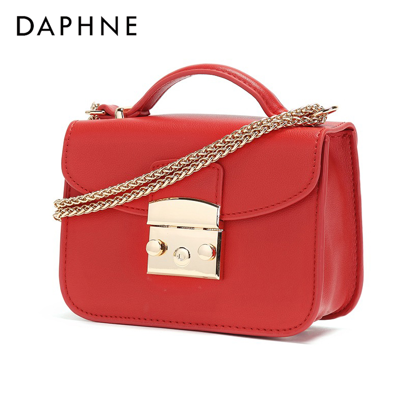 Daphne/达芙妮女包手提包小方包链条单肩斜挎包1117283312